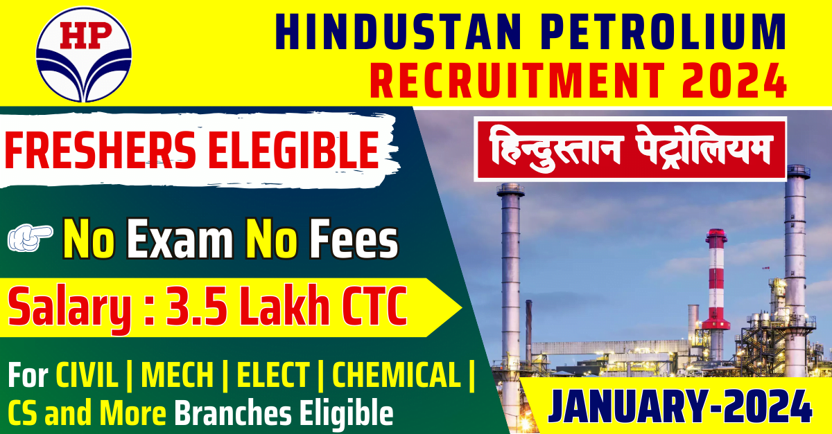 GOVERNMENT JOBS 8 GOVERNMENT JOBS HPCL Hiring 2024 for Fresher Civil Engineers – Apply Now !