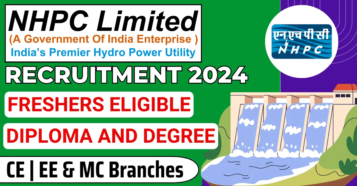 NHPC Limited Graduate Engineering Apprenticeship Recruitment 2024